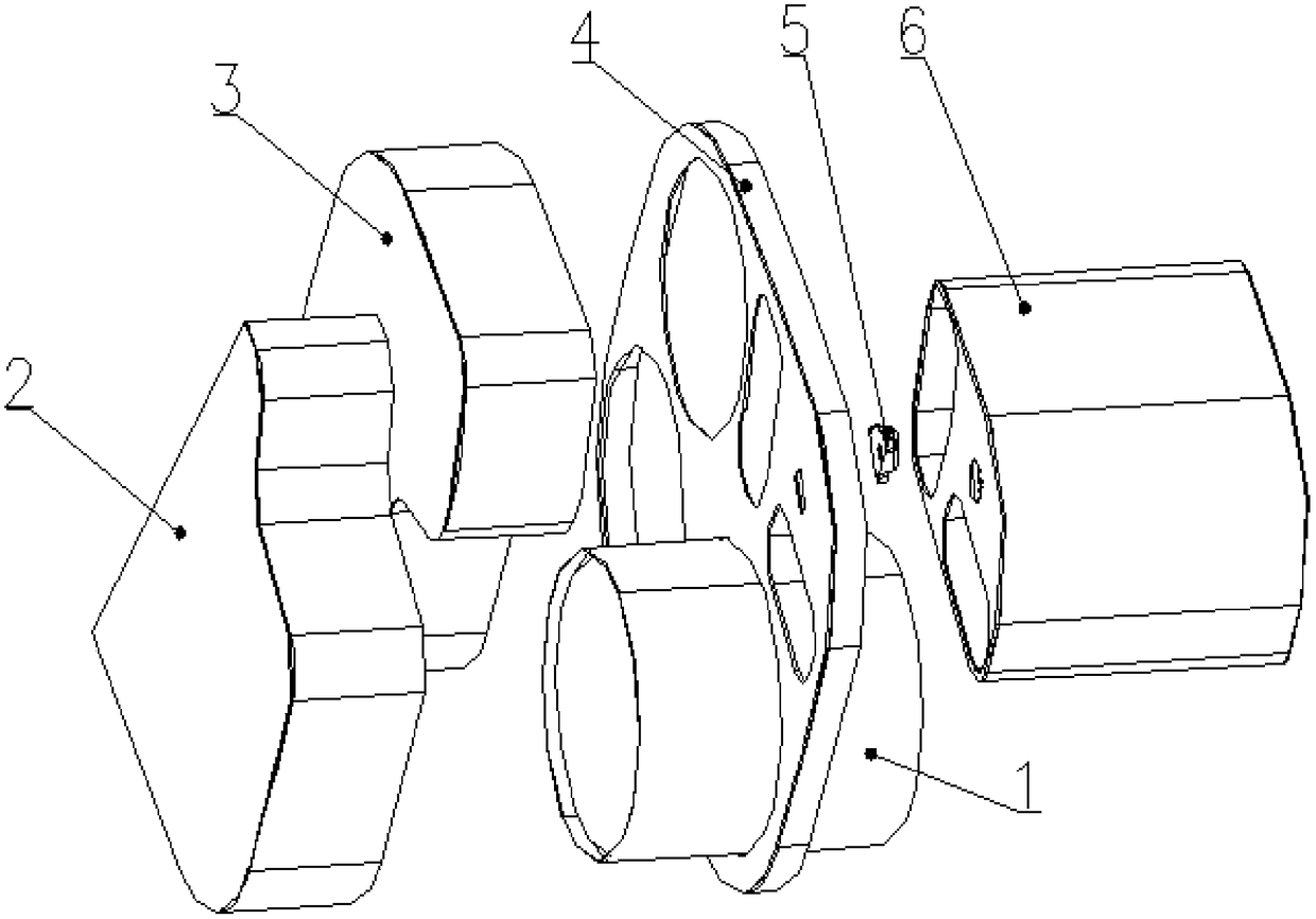 U-shaped mixer device used for square box structure