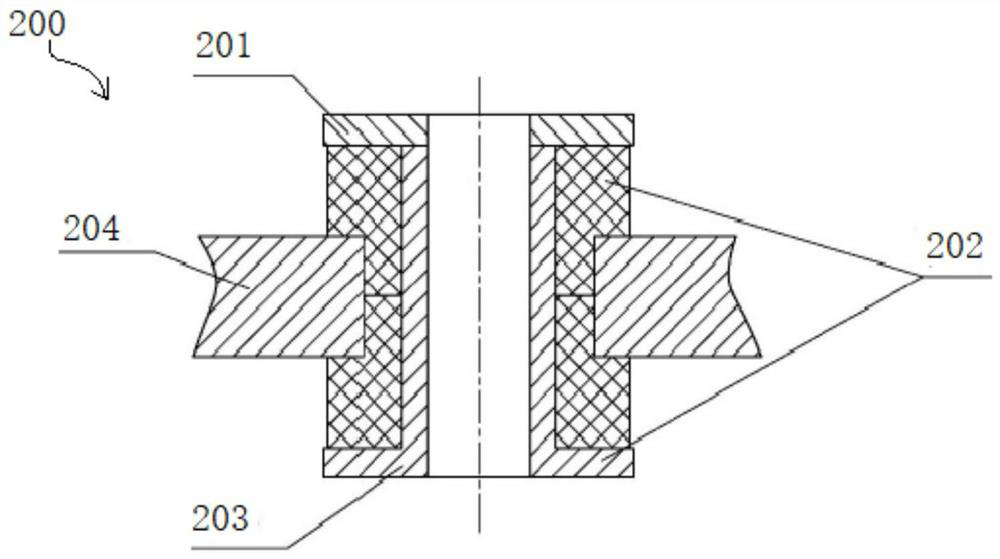 Novel three-dimensional shearing type shock absorber