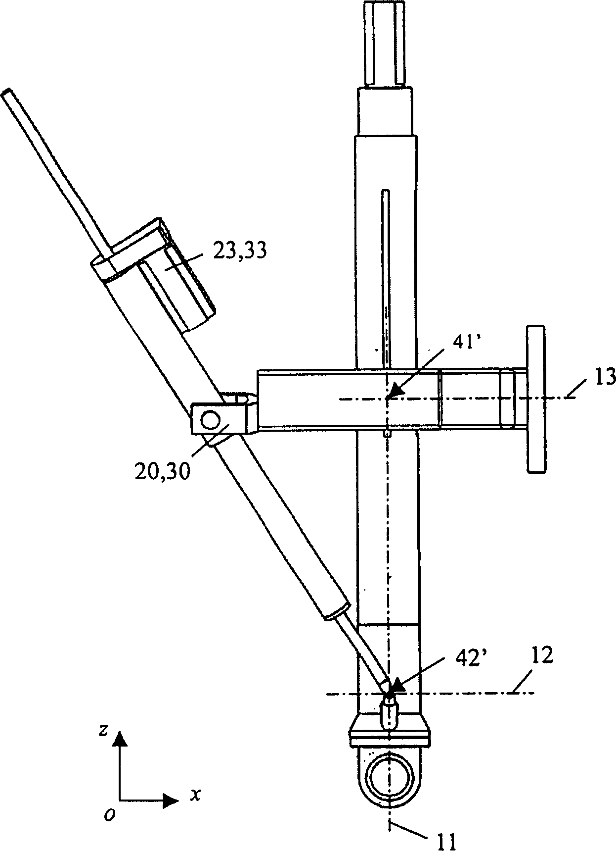 Asymmetric space 5-degree of freedom series-parallel robot