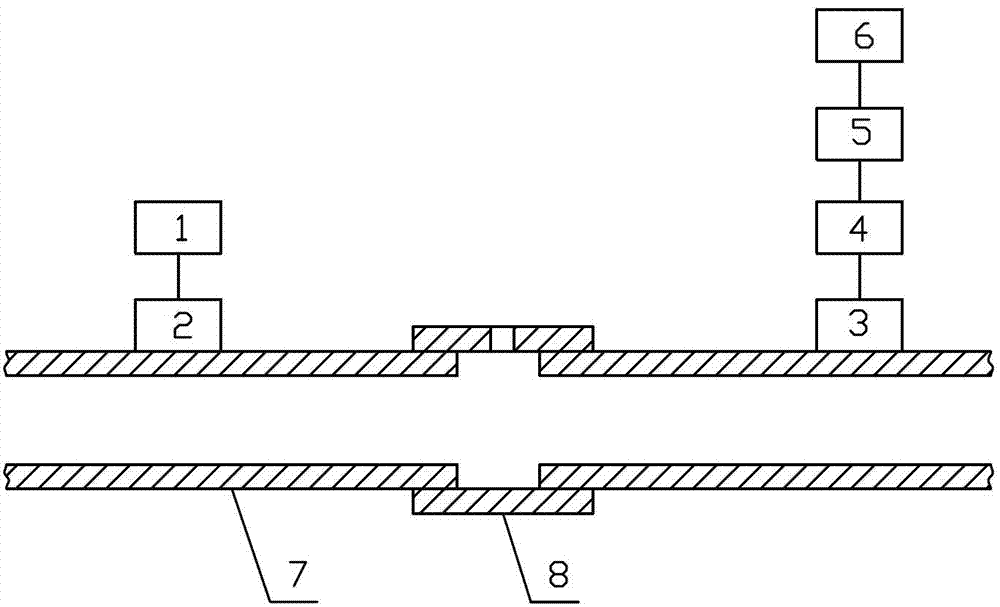 Ultrasonic detection device and method for pipeline leakage