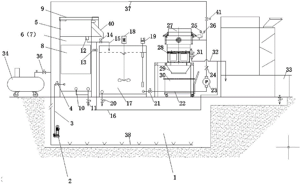 Sewage treatment device and sewage treatment method applying same