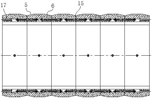 A construction method for a tunnel constructed from two halves of rectangular pipe joints with outer chamfers