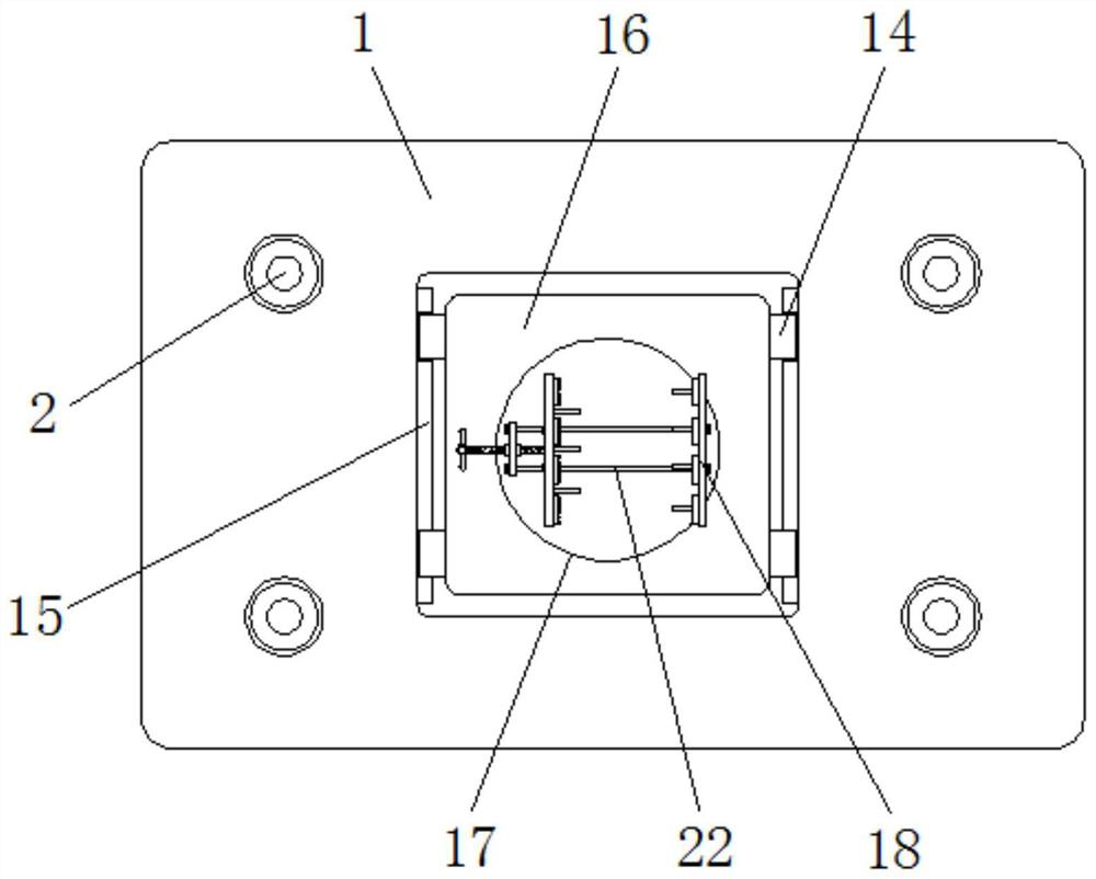 A surface performance detection device for new material research and development that is convenient to avoid slippage