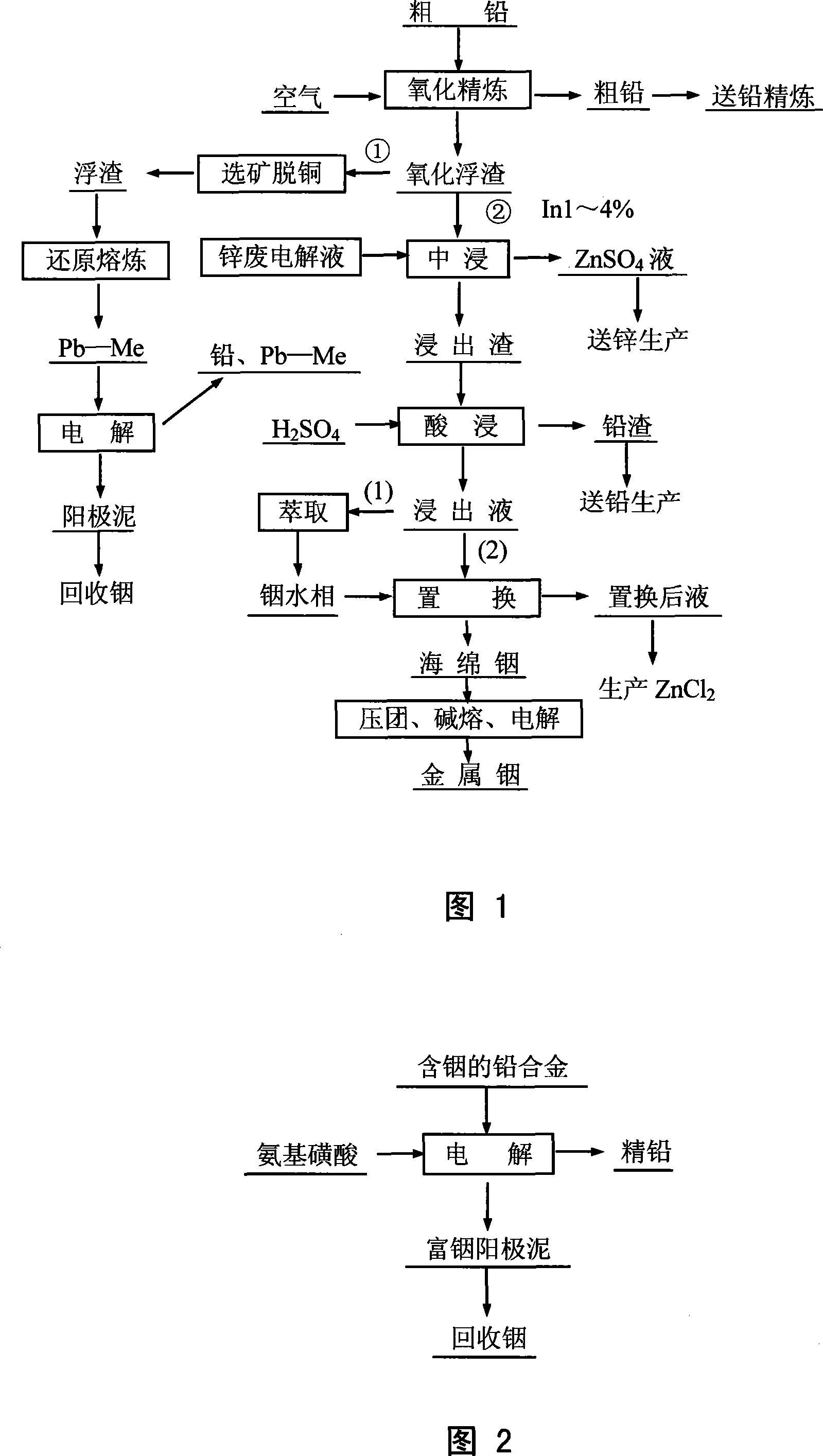 Method for leaching indium from indium sulfide concentrate