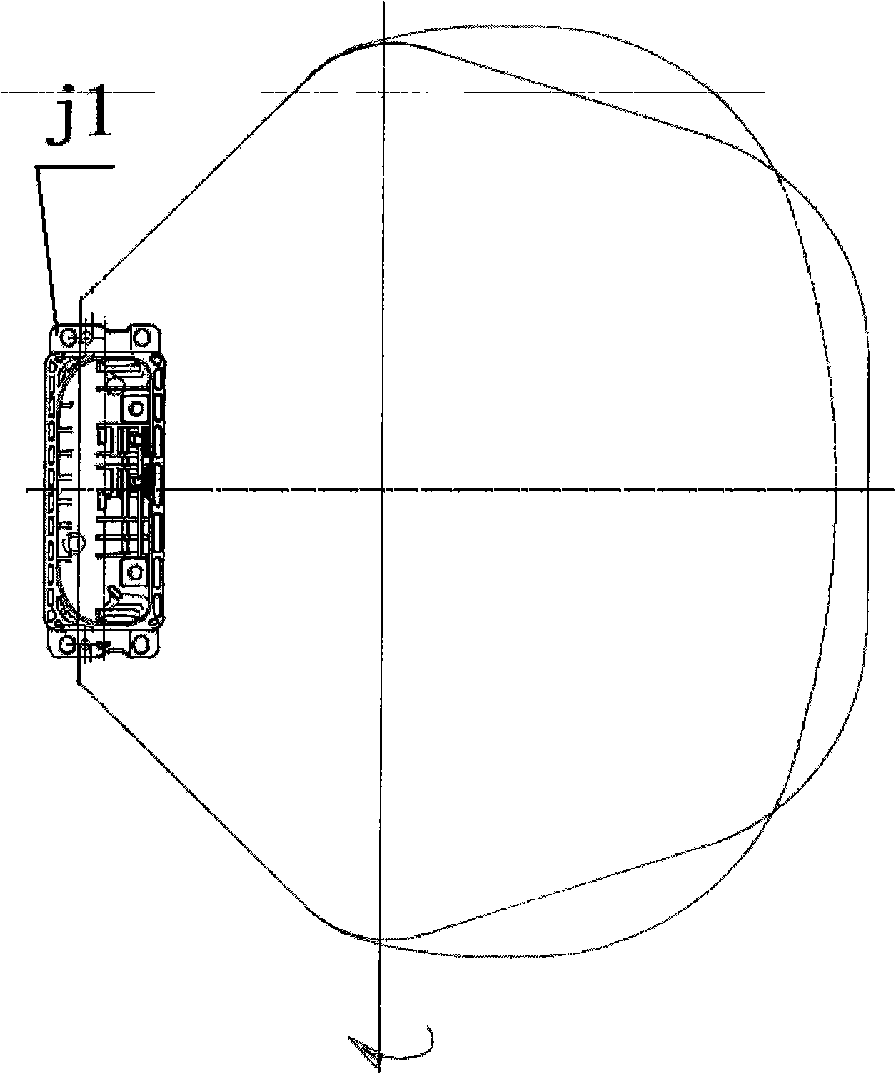 Manual folding method and folding device for air bag