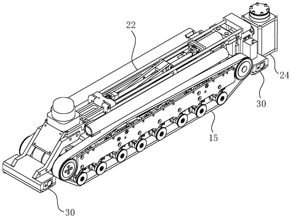 Camera lifting system for cable trench inspection robot