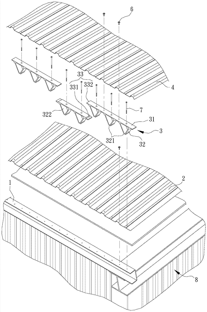 Ventilation and heat insulation structure of roof and walls of building