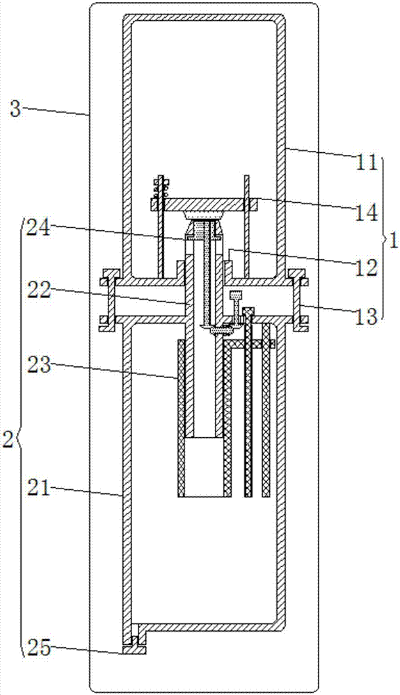 Air pump water heater simultaneously provided with water storage box and water gaining box