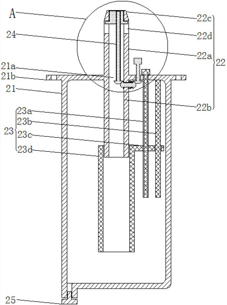 Air pump water heater simultaneously provided with water storage box and water gaining box