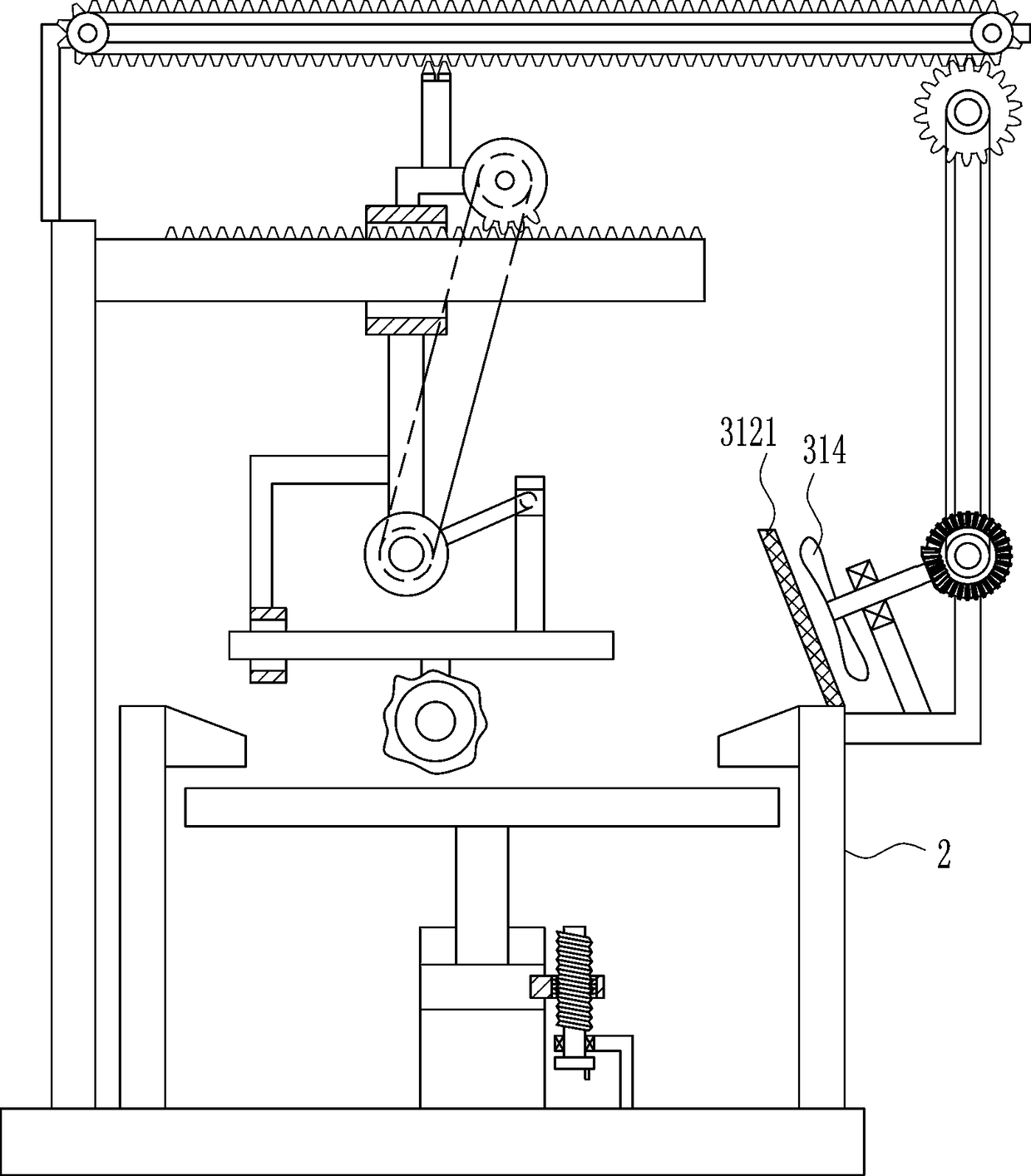 Pole piece dust extraction and powder brushing equipment for lithium battery production and machining