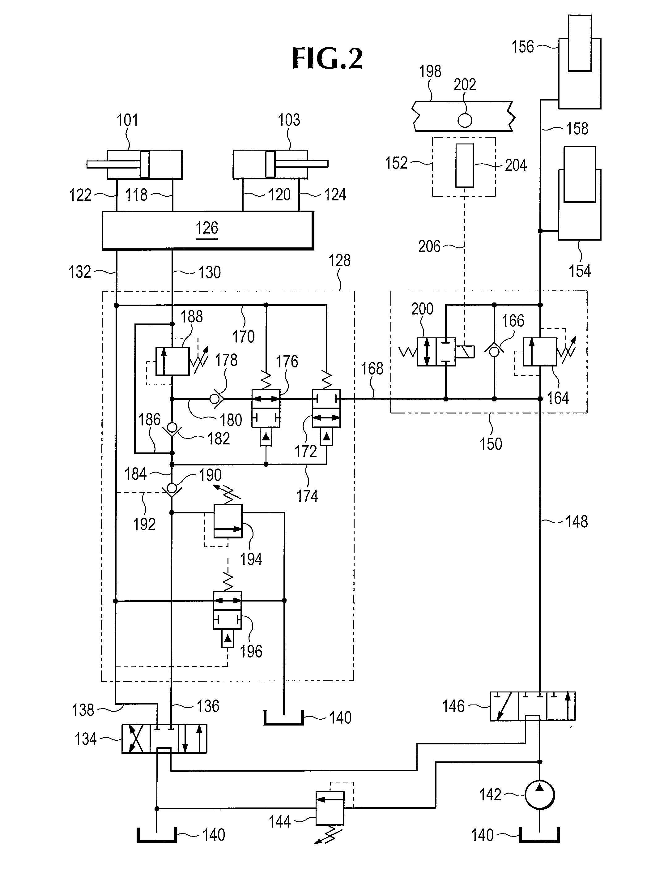 Equalized hydraulic clamp force control