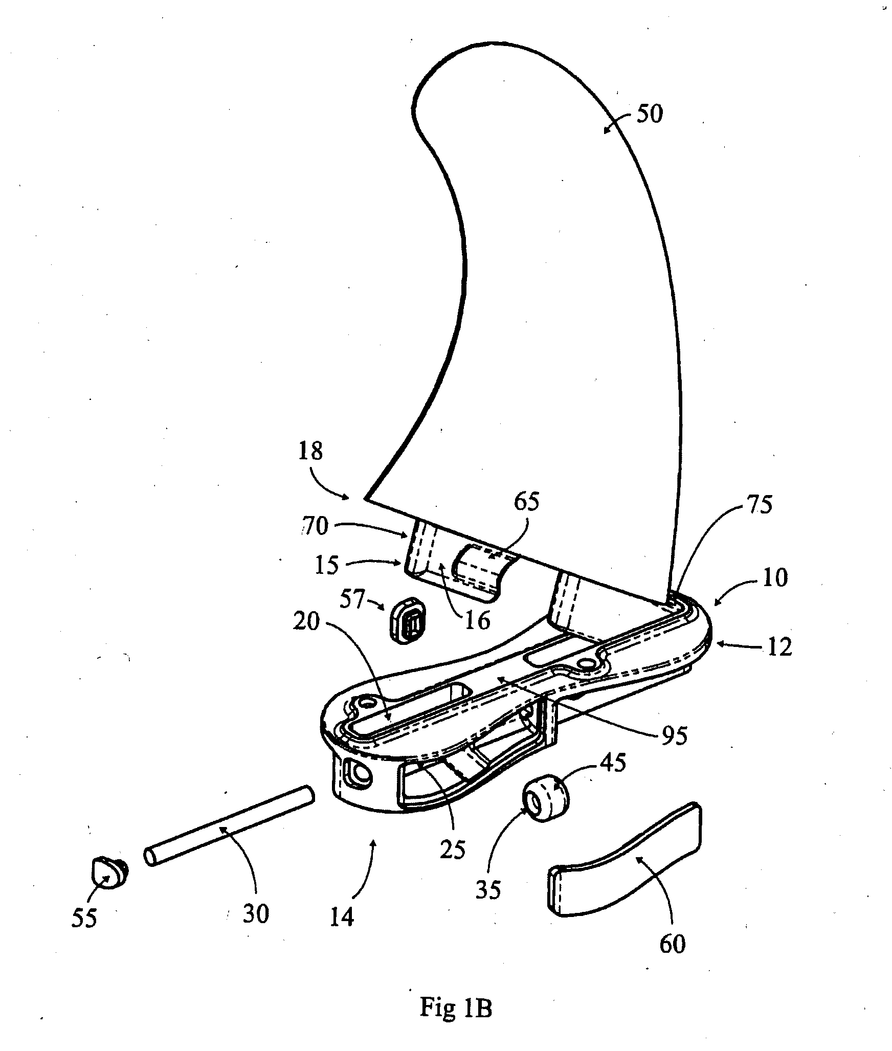 Fin plug for water craft