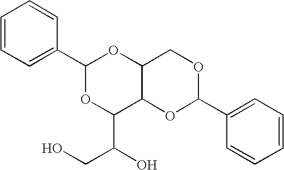 Structured fluid detergent compositions comprising dibenzylidene polyol acetal derivatives and detersive enzymes