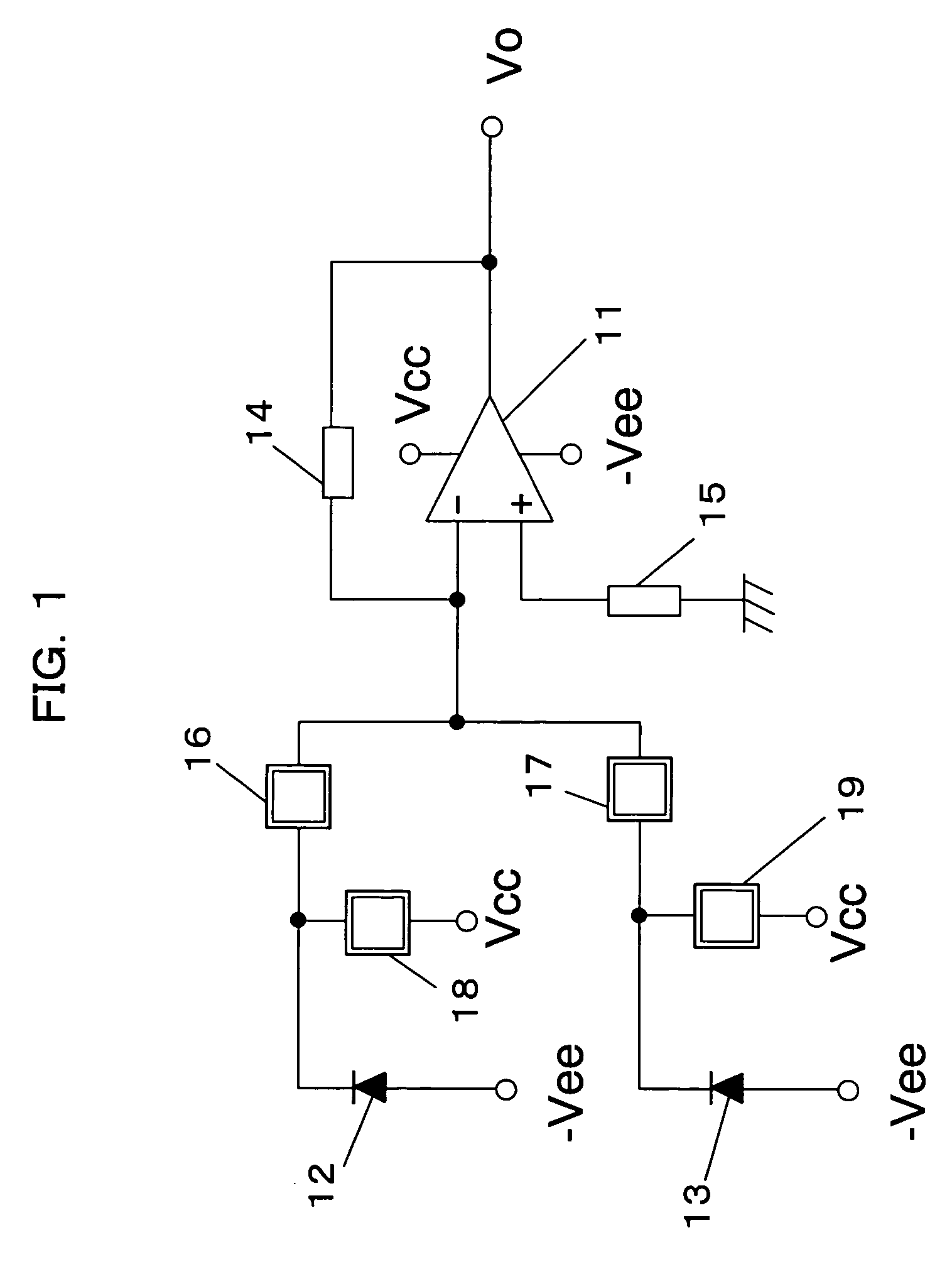 Photodetector-amplifier circuit and optical pickup device