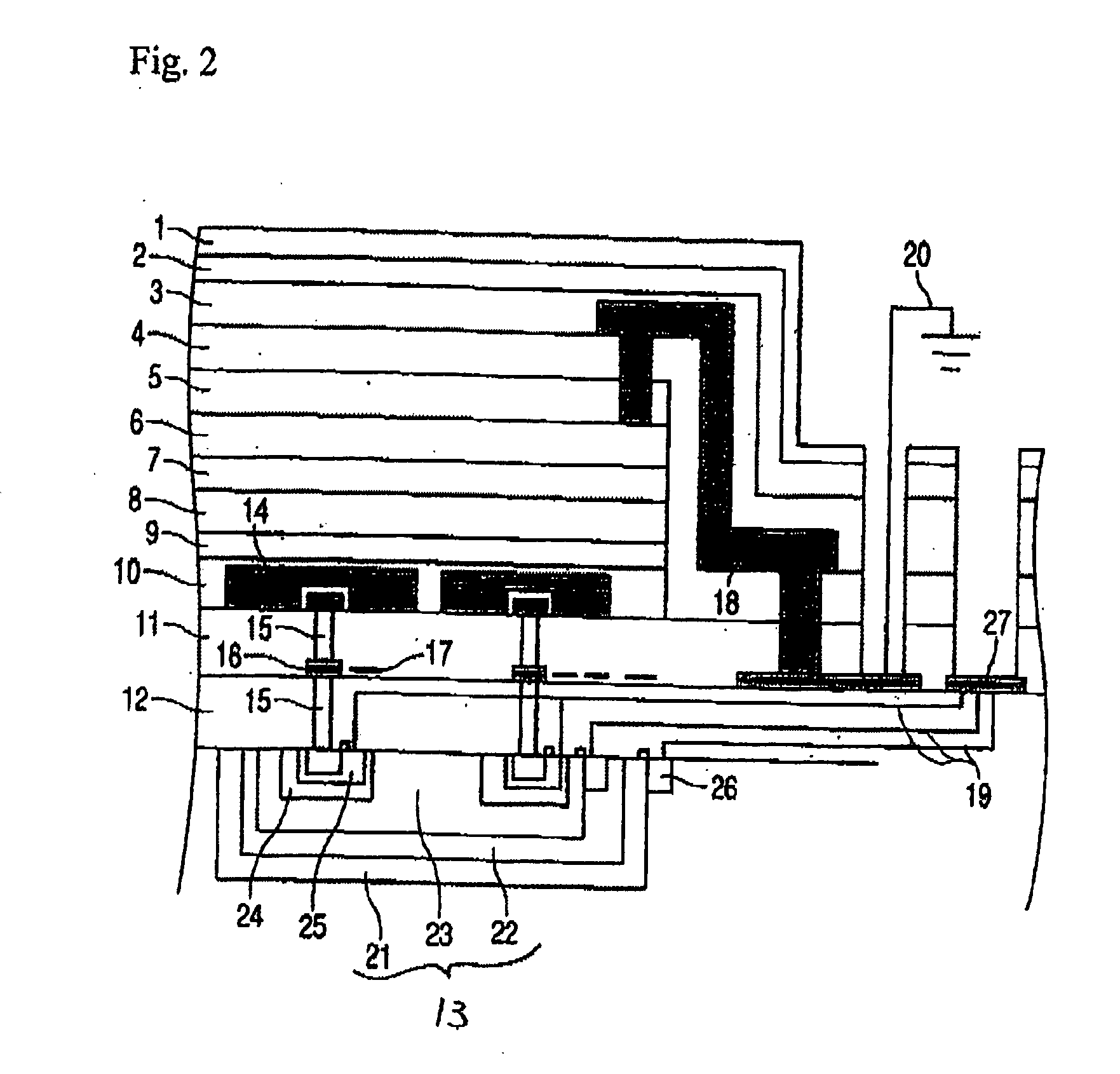 Photoelectric conversion layer, photoelectric conversion device and imaging device, and method for applying electric field thereto