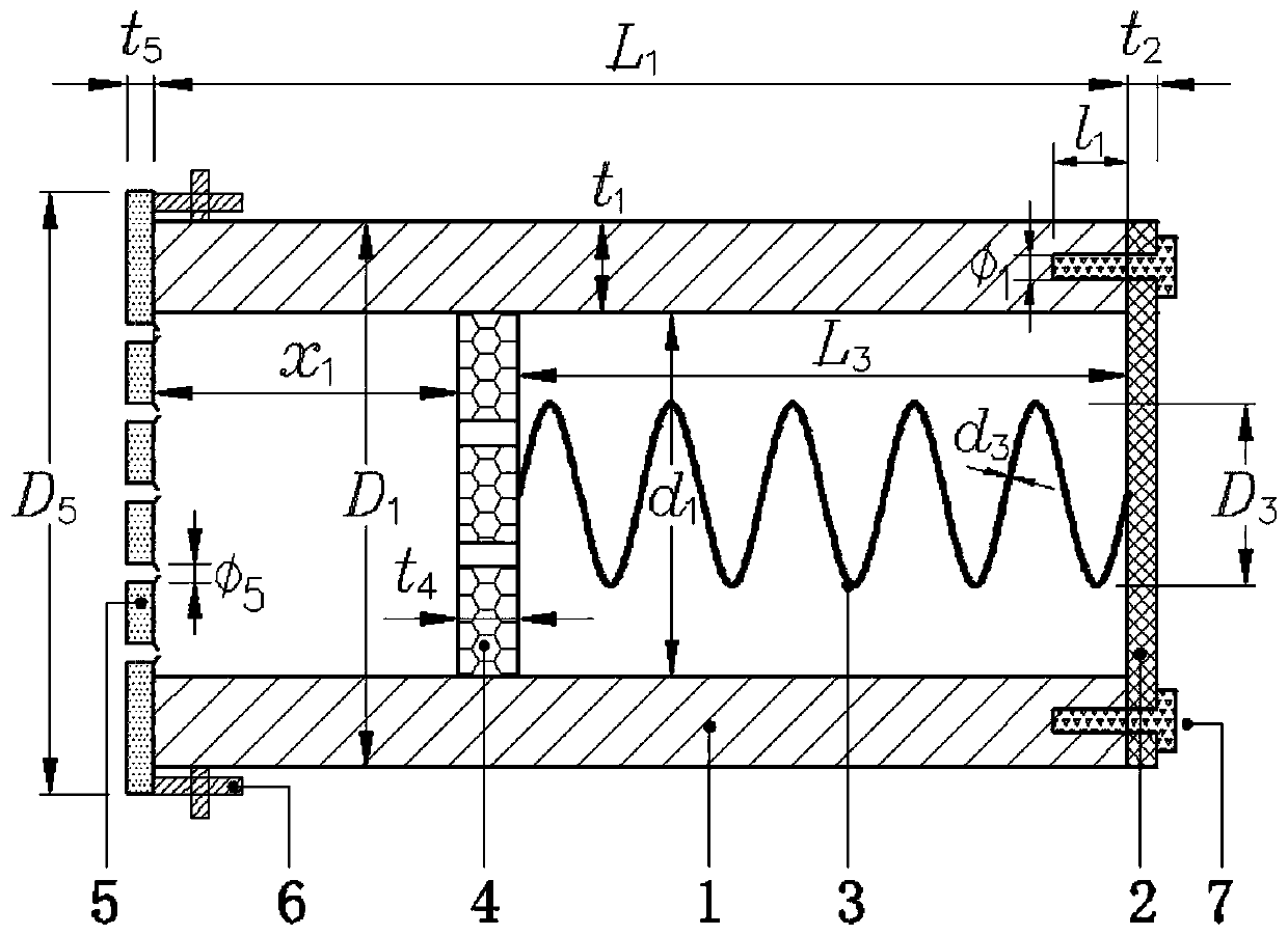 Transient high-temperature field heat flux measuring device and method based on memory alloy