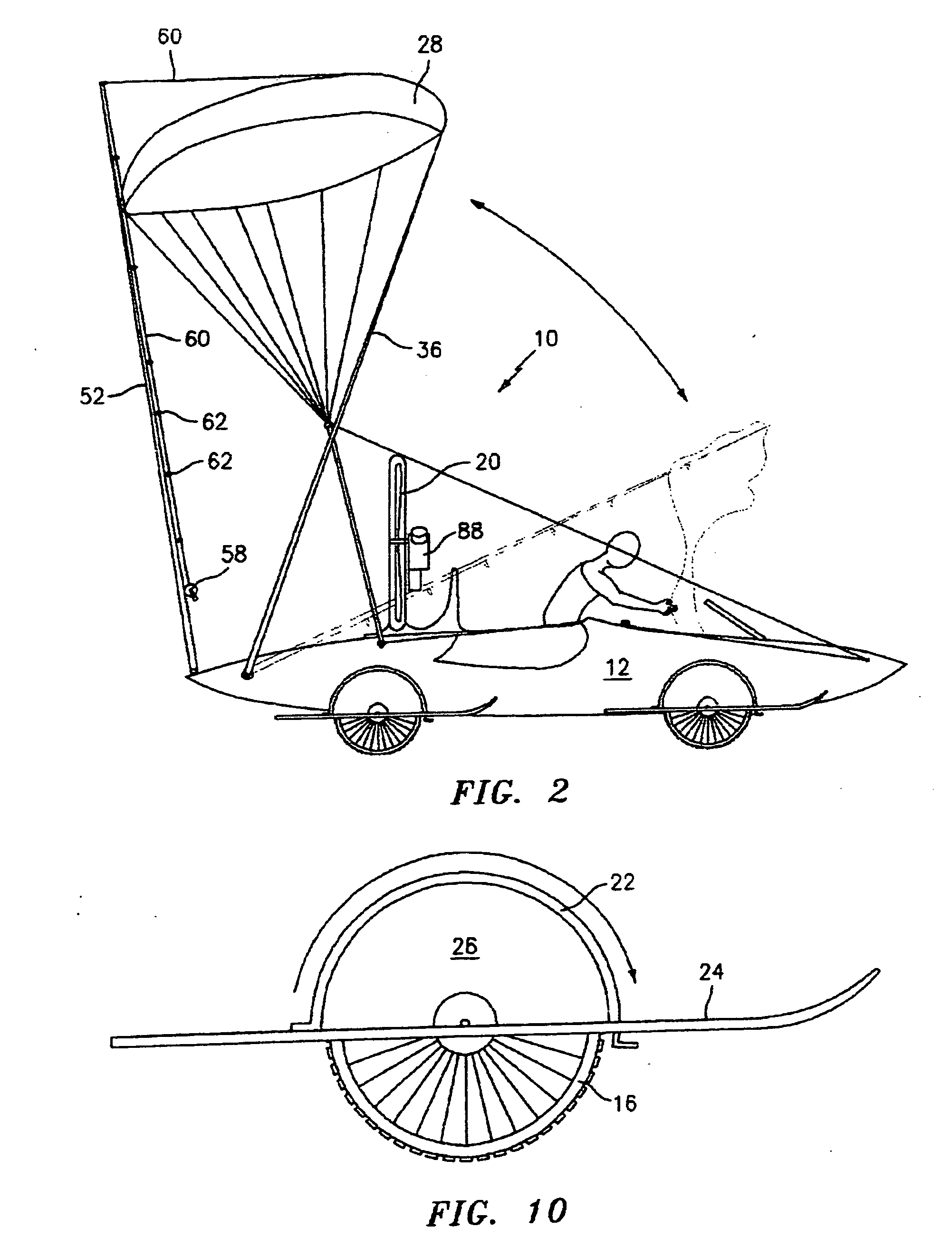 Lightweight vehicle operable on land, water and in the air