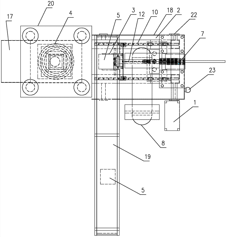 An automatic grabbing device for concrete test blocks