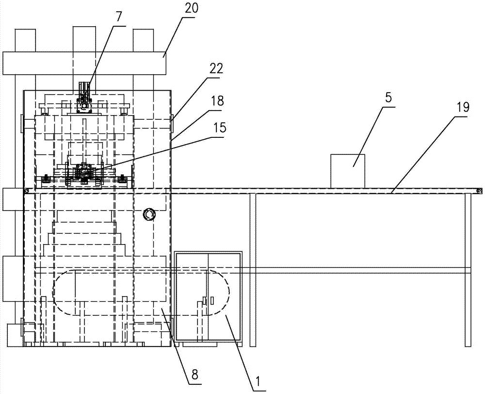 An automatic grabbing device for concrete test blocks