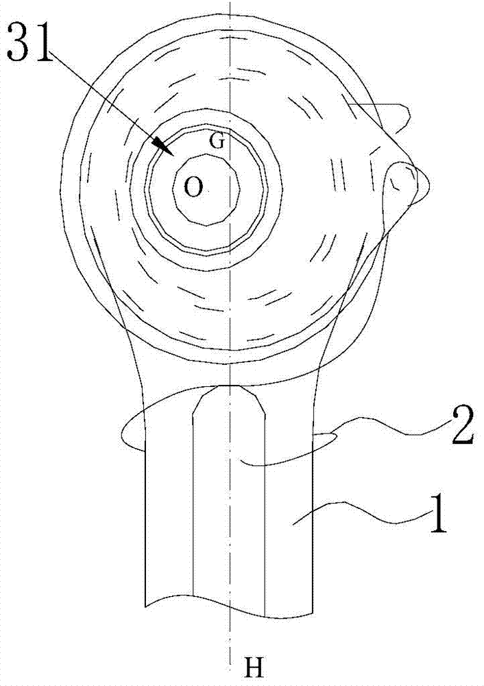 Internal combustion engine variable compression ratio device provided with self-locking structure