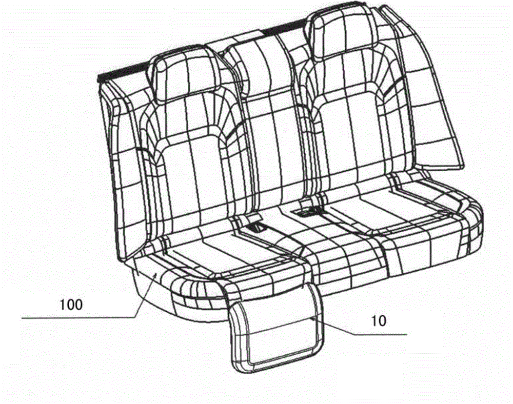 Leg supporting device used for seat of vehicle