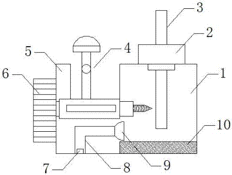 Drilling device used for plastic water pipe