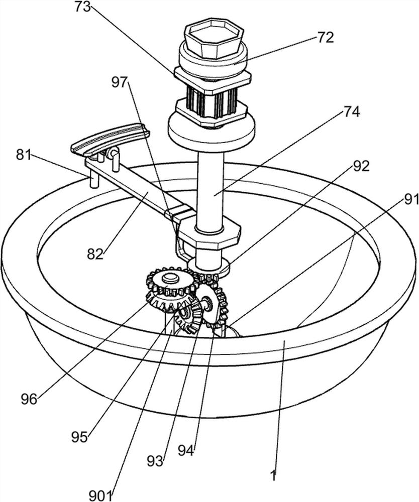 Pill grinding device for digestive department