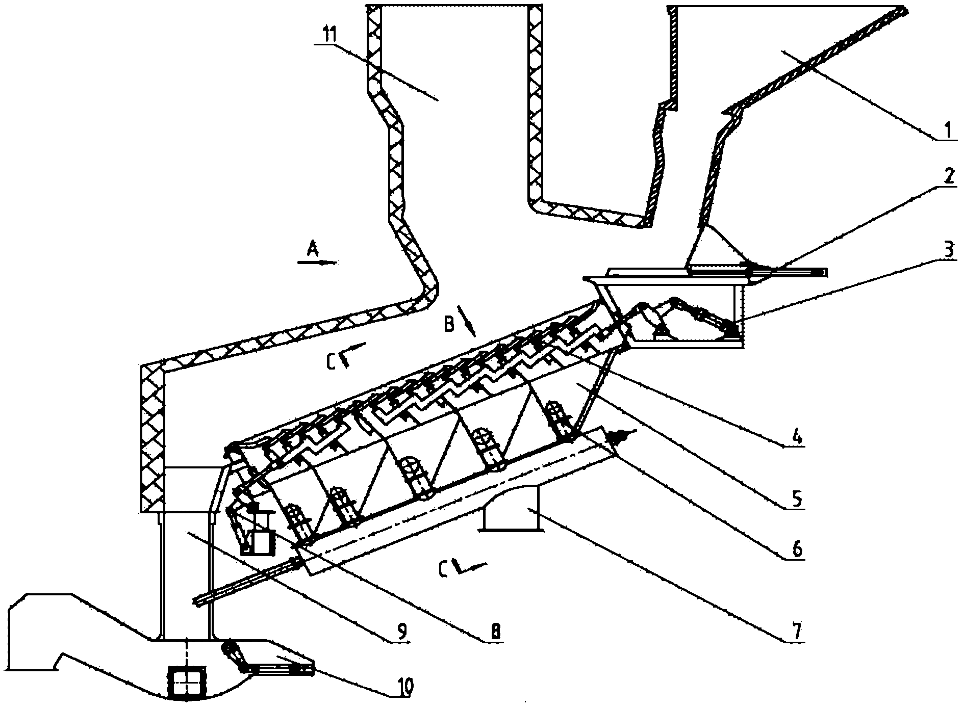 Pull up and down push driven reverse push garbage incinerator