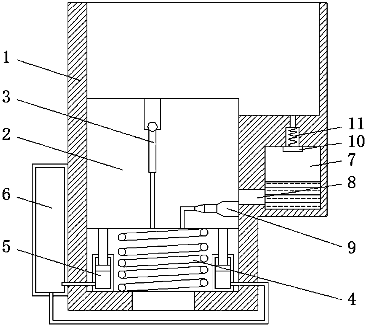 Domestic automatic water adding device for green plant maintenance