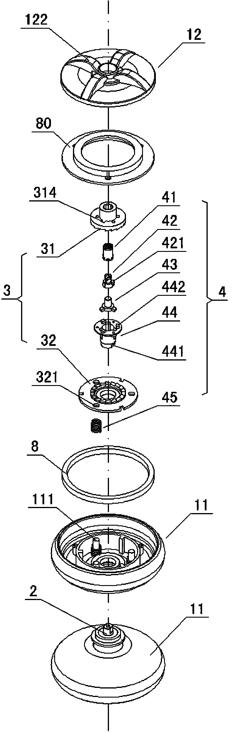 Handheld yo-yo with manual energy storage