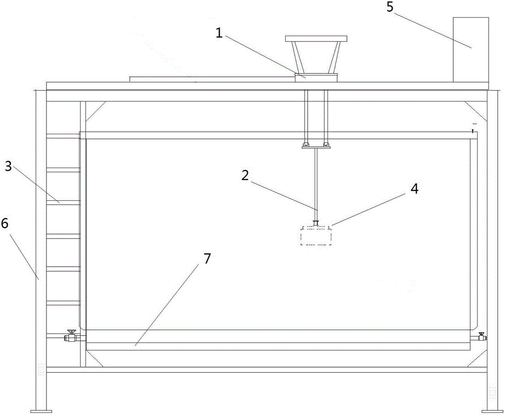 Ocean structure fine model viscosity performance test platform