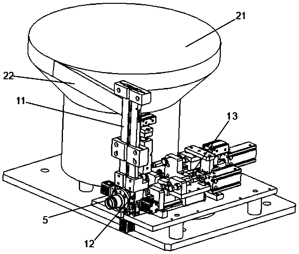 Full-automatic rubber pipe ring sleeving machine