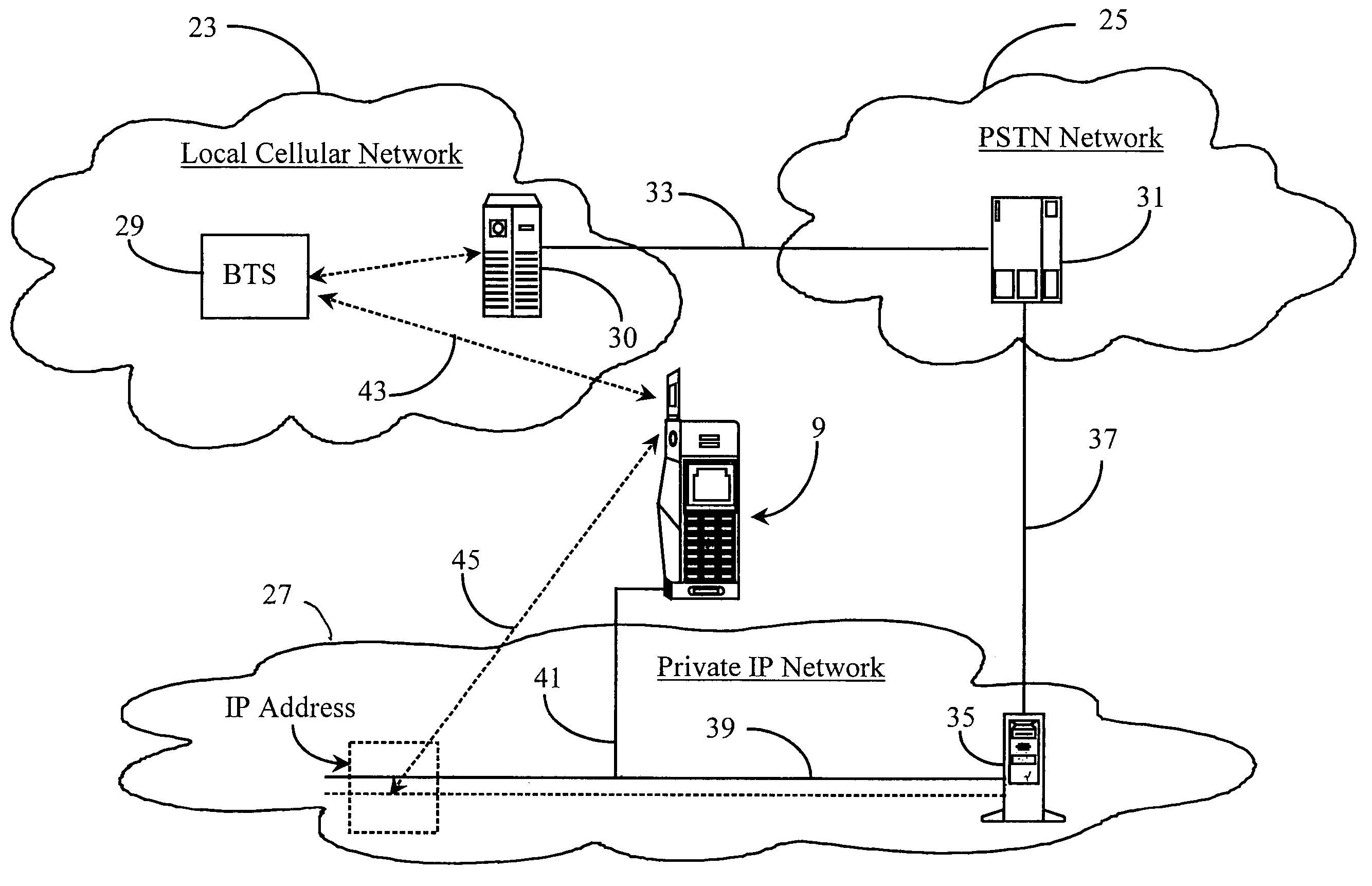 Telecommunication system for automatically locating by network connection and selectively delivering calls to mobile client devices