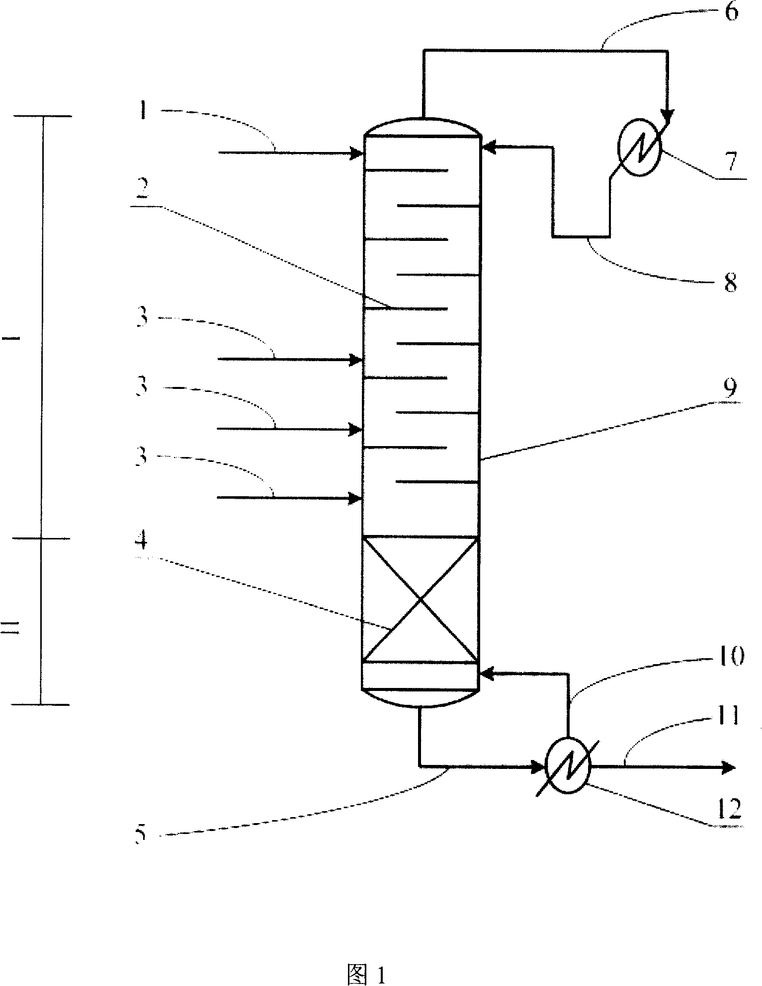 Method for producing ethylene glycol by catalysis rectification