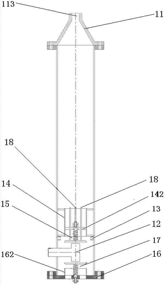 Piston-type gas explosion fountain device