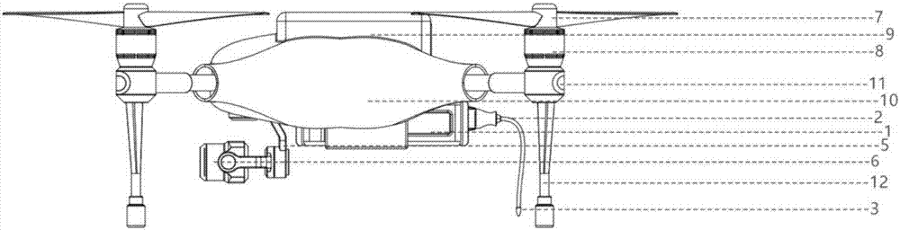 Unmanned-aerial-vehicle-mounted spectrum detection system and control method for application of the same to dangerous object detection work