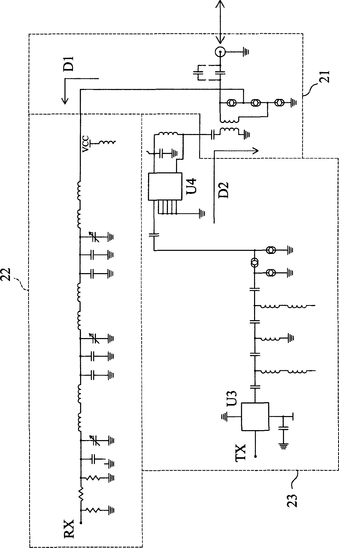 Modem of cable television system