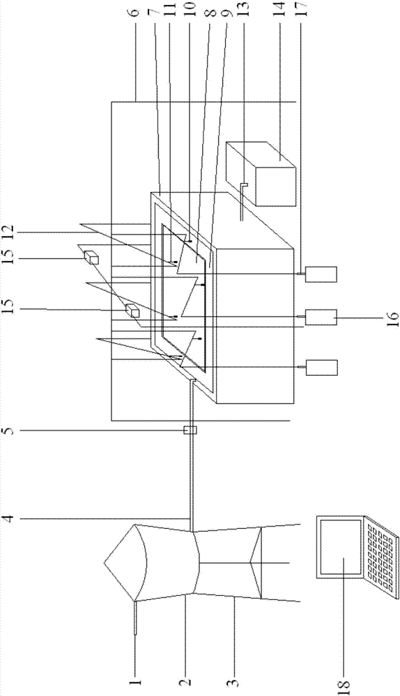 Coal mine underground reservoir storage coefficient measurement device