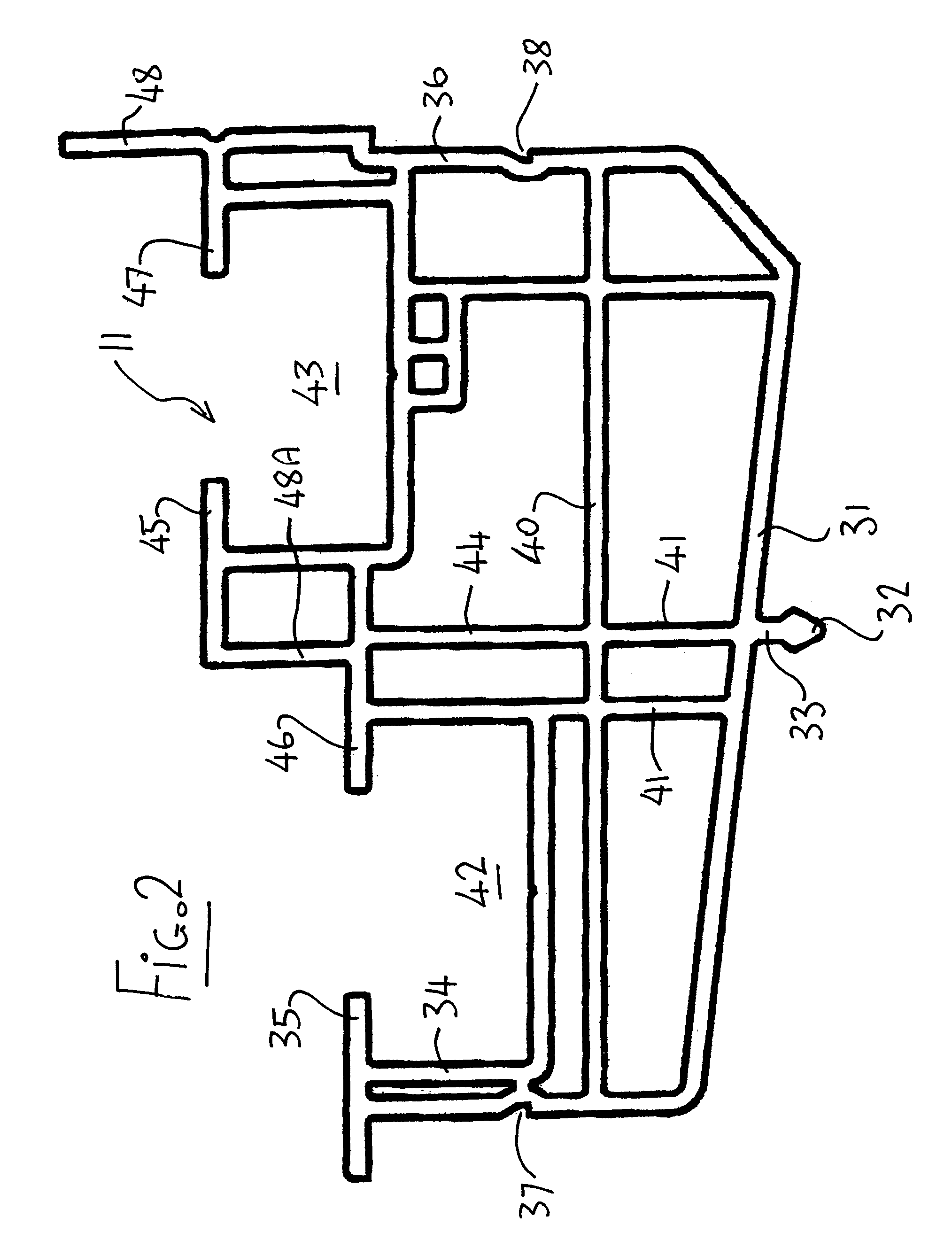 Extruded profile system for forming sliding fenestration products