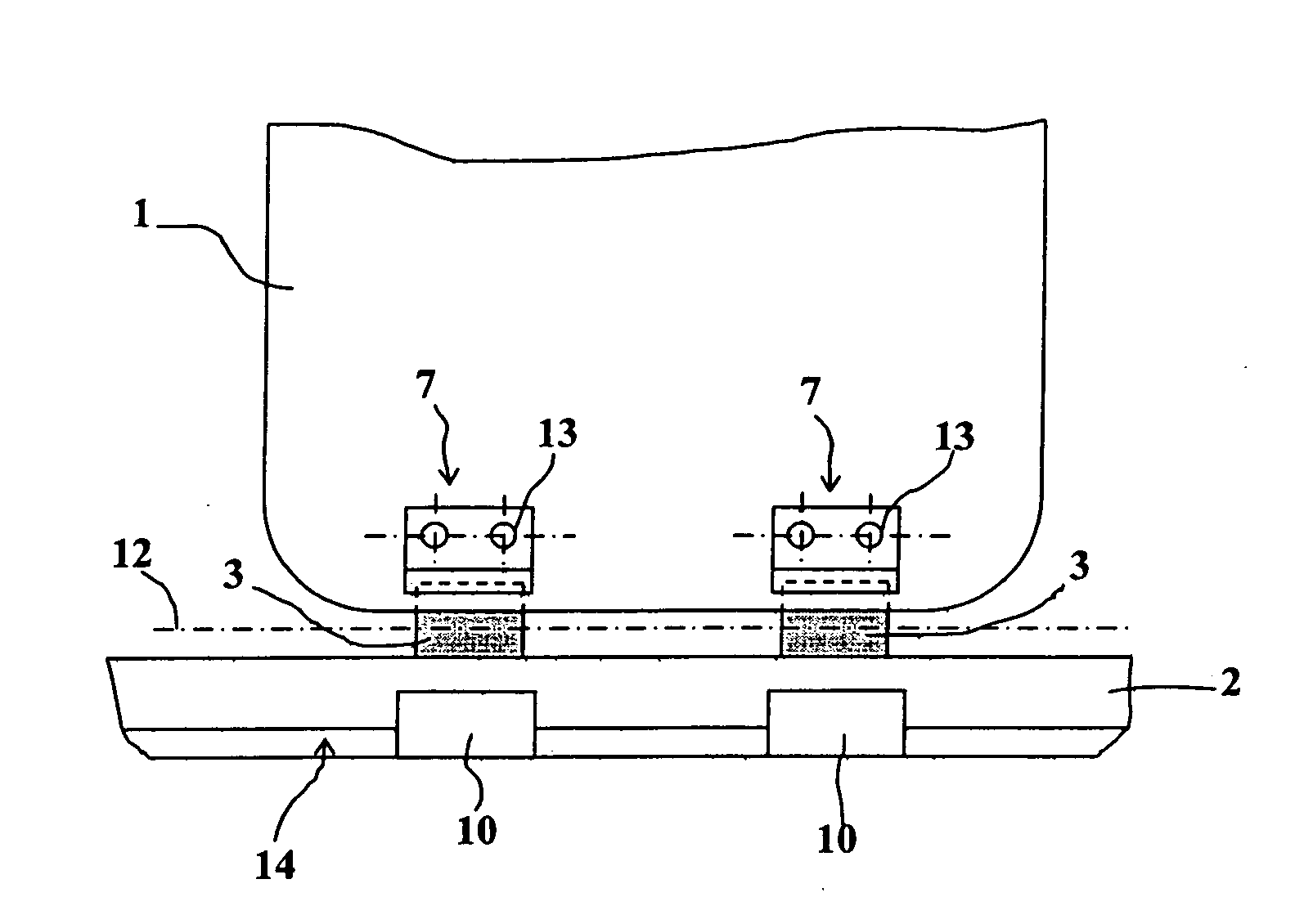 Protection device for the opening hatch of a vehicle