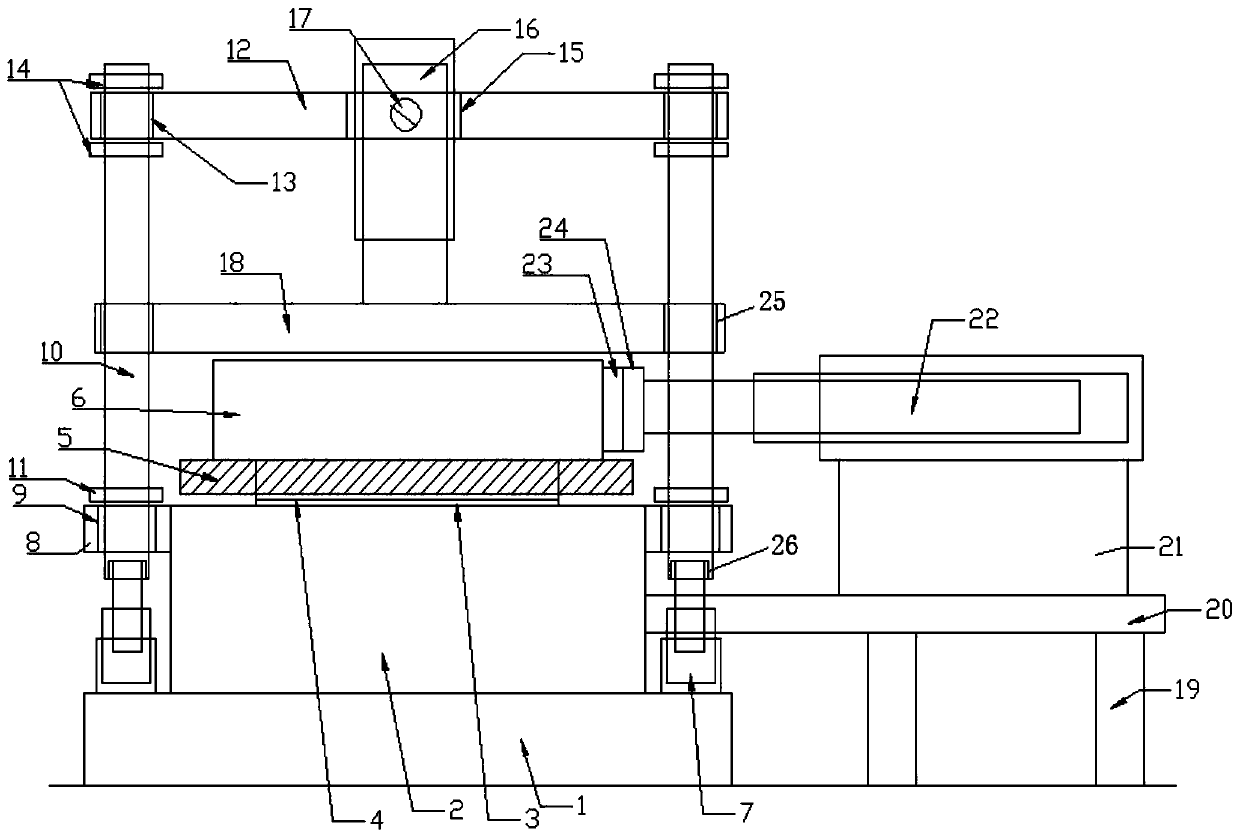 Three-beam gate type dual-power intelligent nuclear head molding press