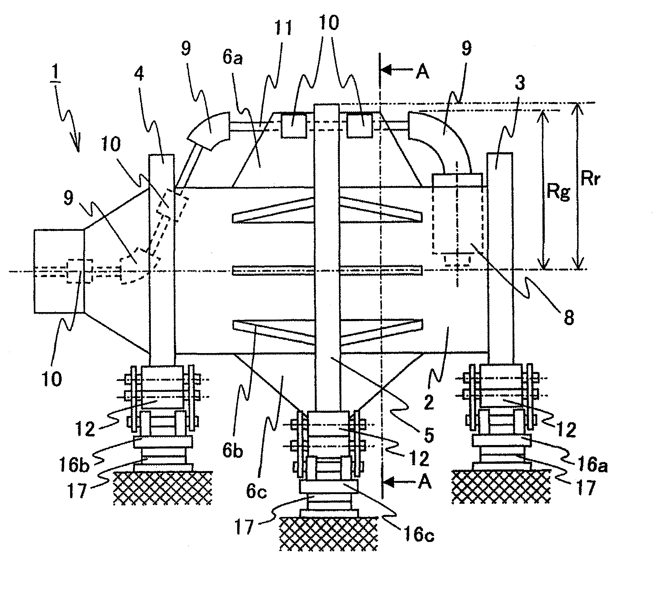 Rotating irradiation therapy apparatus