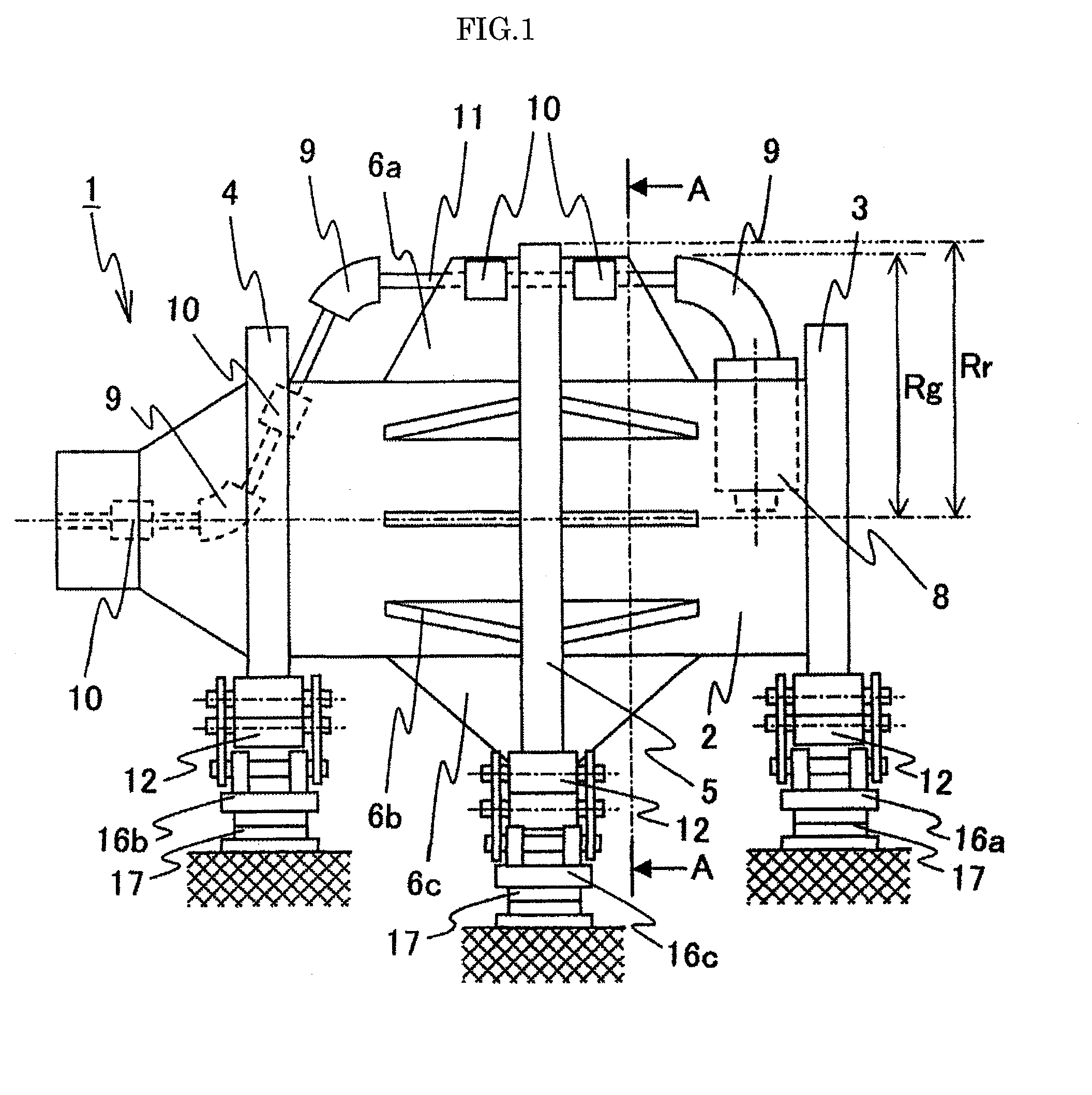 Rotating irradiation therapy apparatus