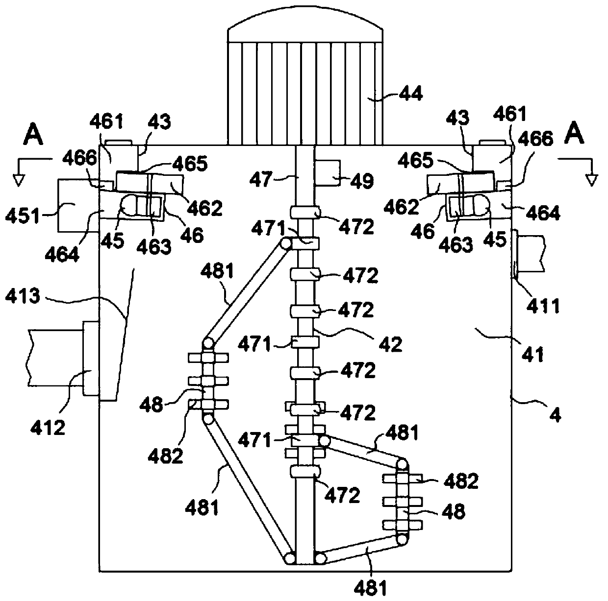 Mine water magnetic separation water purification process and device used in coal mine