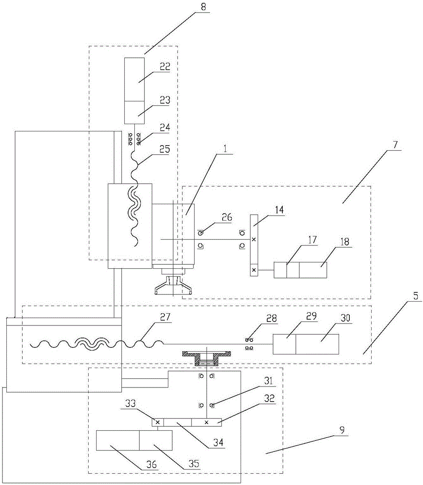 Numerically-controlled pendulum shaft milling-grinding machine tool