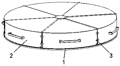 Disc-type power battery module for electric vehicle