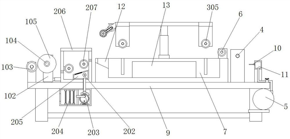 Membrane filament leak detection device in PVDF hollow fiber membrane production