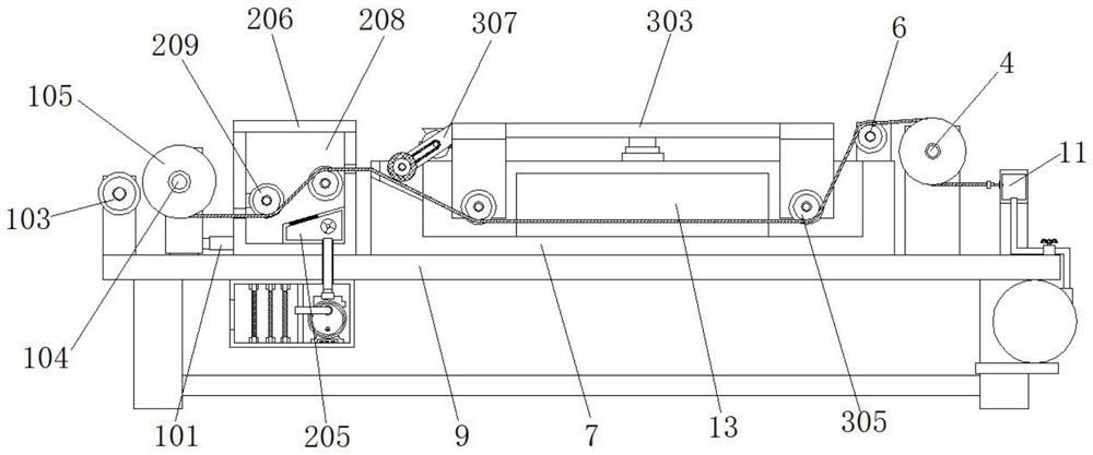 Membrane filament leak detection device in PVDF hollow fiber membrane production