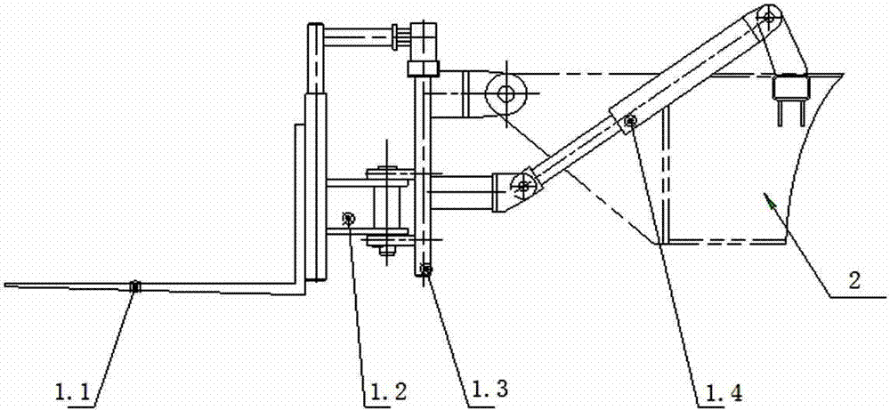 Automatic leveling telescoping boom engineering vehicle with fork head