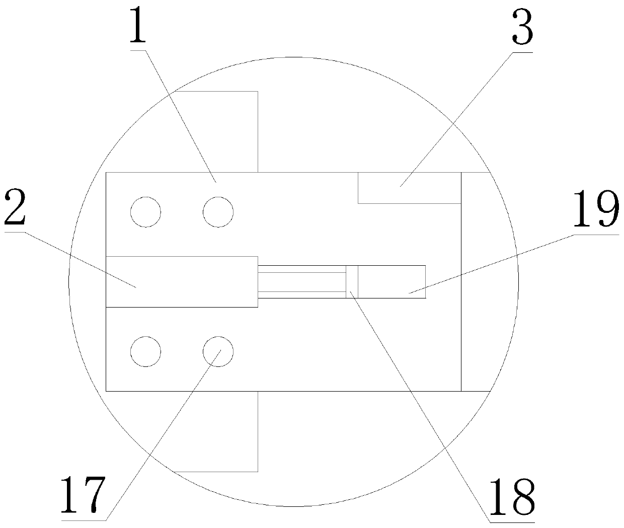 Automobile part machining die automatic unloading device